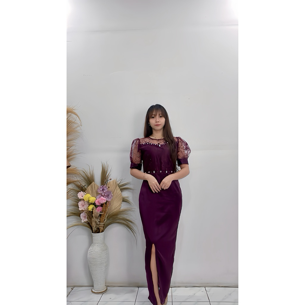 Dtess Drwss Cwek Modern Baju Gaun Pesta Kondangan Bju Natalan Remaja Kekinian Dres Sexy Rmaja Dress 