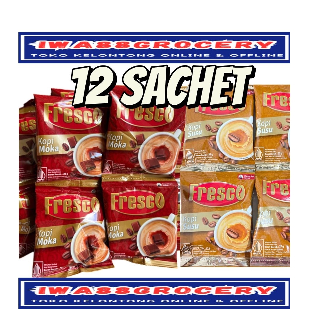 

kapal api Fresco kopi bubuk instan 12sachet