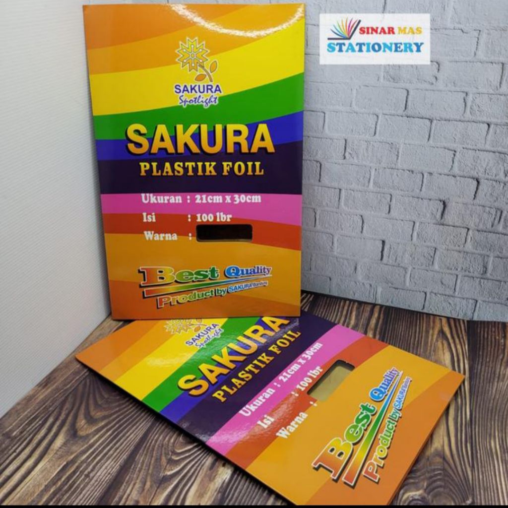 

Sakura Plastik Foil Laminating Jilid Buku Sekripsi Hard Cover (Emas)