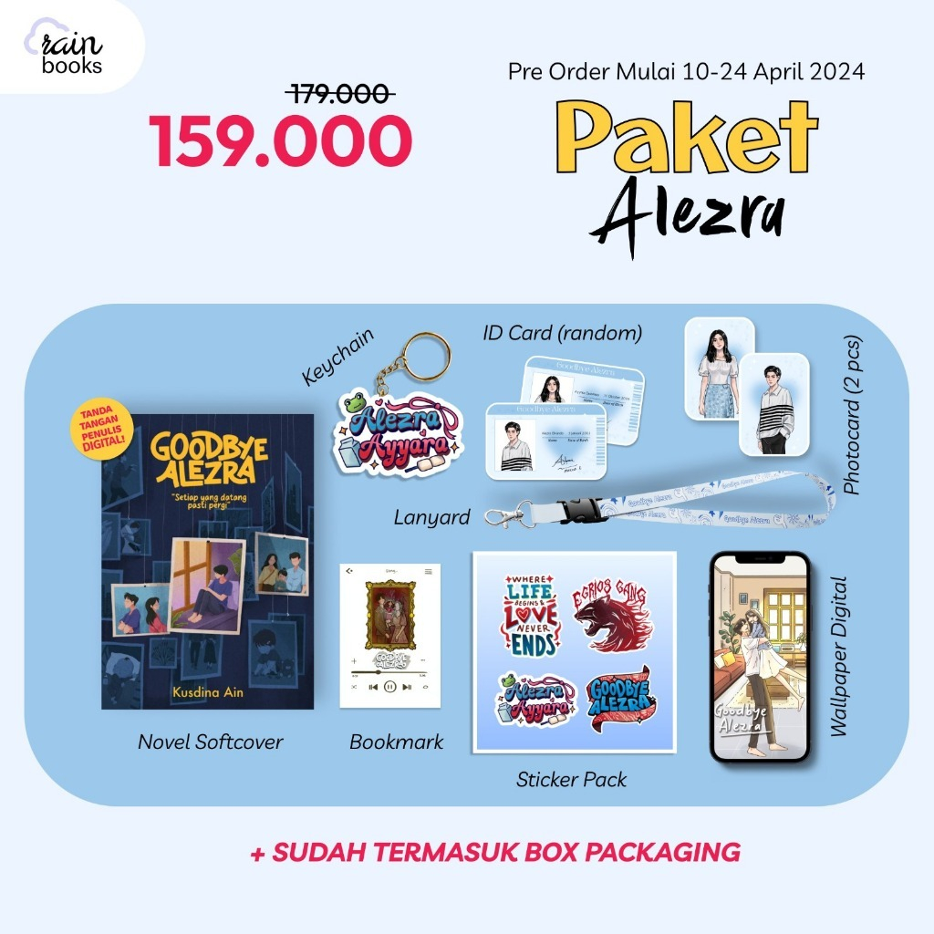 Novel Goodbye Alezra - Kusdina Ain - Rainbook
