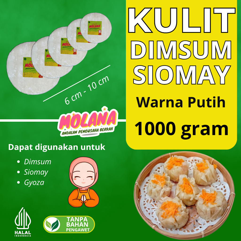 

Kulit Dimsum 1 Kg Beragam Ukuran