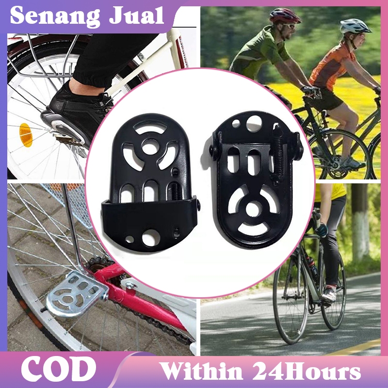 Isi 2 Pijakan Sepeda Lipat Belakang Universal Anak Footstep Sepeda Lipat