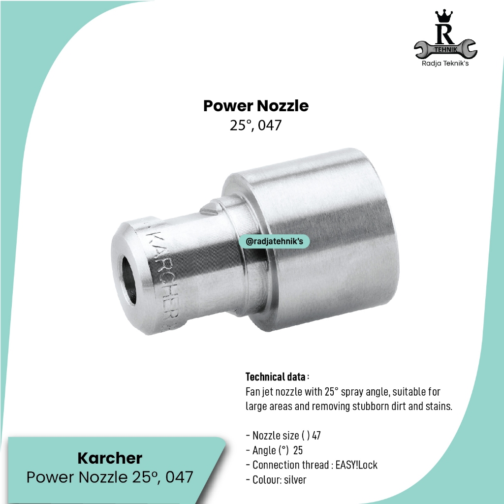 KARCHER  Karcher Power Nozzle 25° 047  High Pressure Nozzle