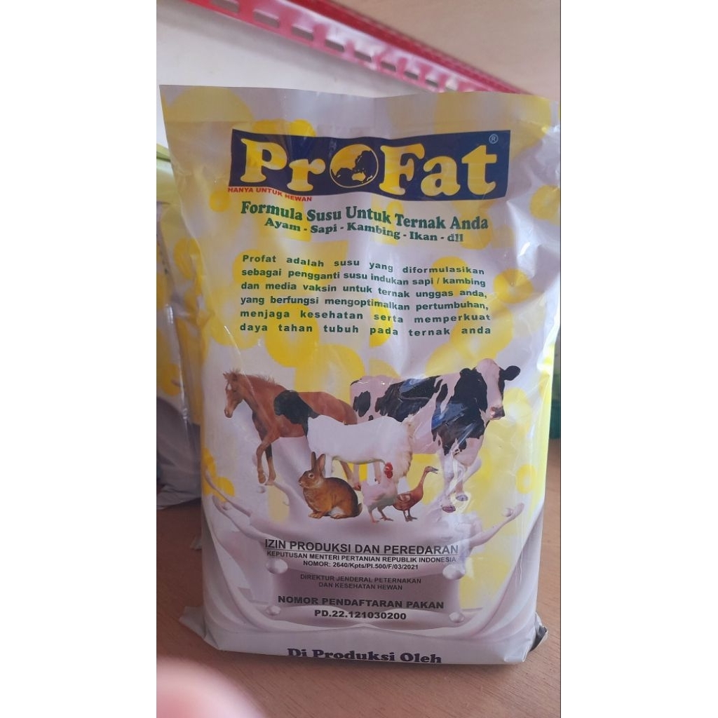 

PRO-FAT susu khusus hewan Sapi, kambing, ayam dll kemasan