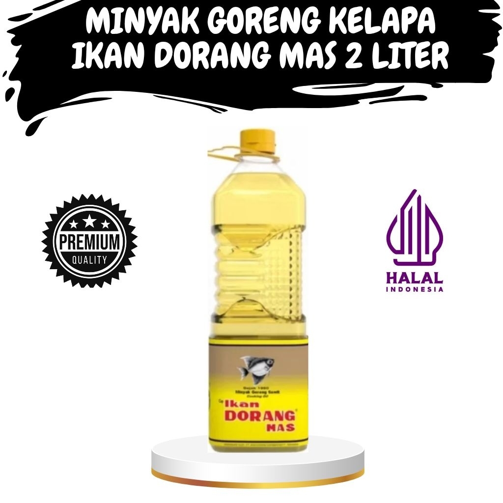 

MINYAK GORENG KELAPA IKAN DORANG MAS KEMASAN BOTOL PLASTIK 2 LITER JERNIH BENING NON KOLESTROL/COLESTROL HALAL BEST SELLER KUALITAS PREMIUM NYAStore