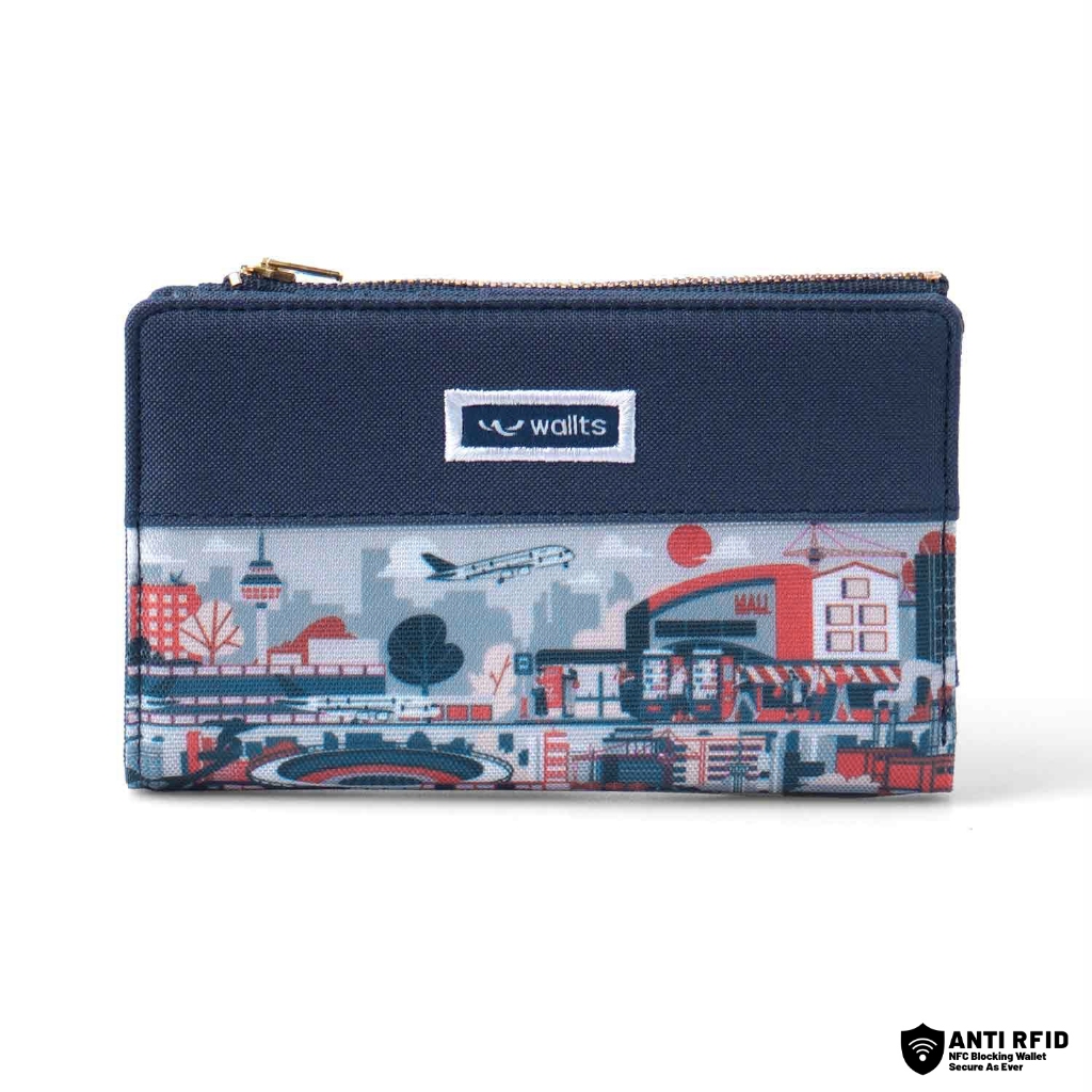 Wallts Sherin Metropole - Dompet Wanita Dompet Kecil Wanita Dompet Lipat Dompet Lipat Mini