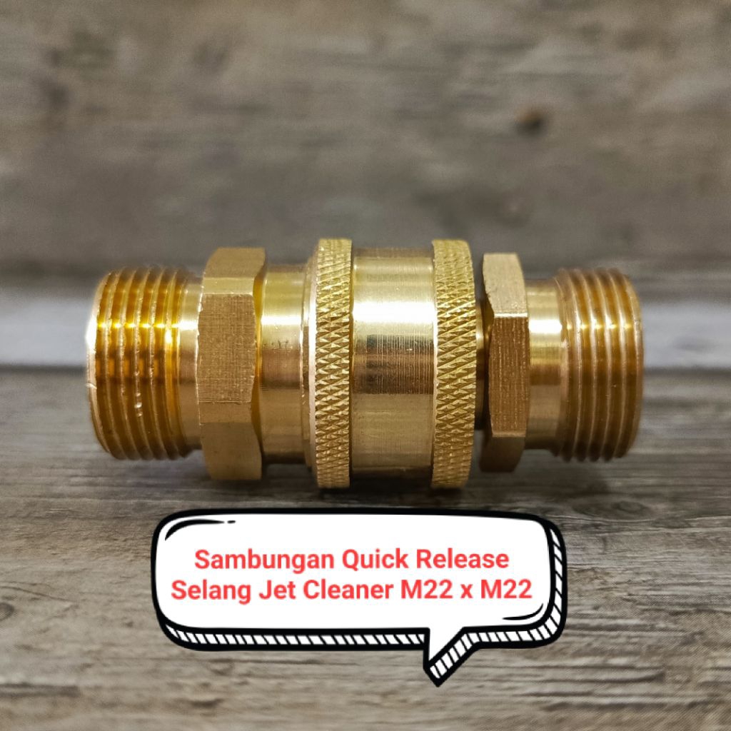 Sambungan Quick Release/Coupler untuk Selang Jet Cleaner M22