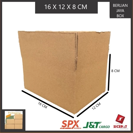 

KARDUS PACKING SINGGLE WALL UKURAN P16xL12xT8
