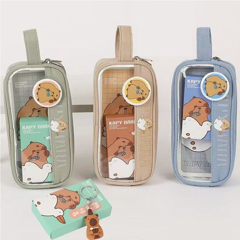 

Tempat Pensil Motif Capybara 3074 Model Transparan