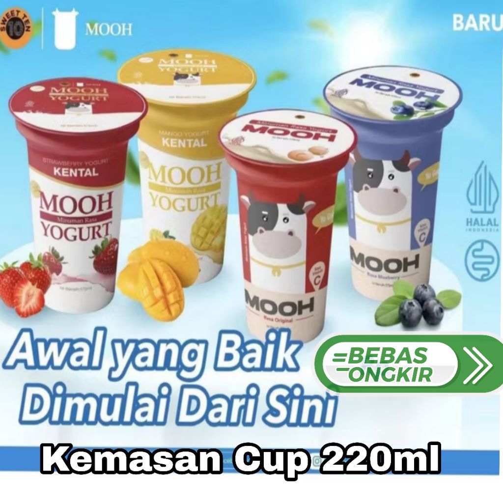 

Mooh Yogurt Kemasan 220ml bukan Kin atau Cimory