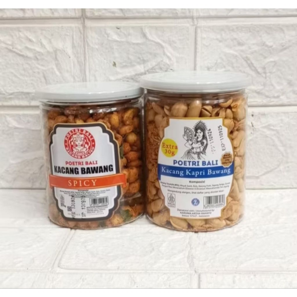 

kacang Poetri Bali toples ORI Dan pedas(varian tulis di note)