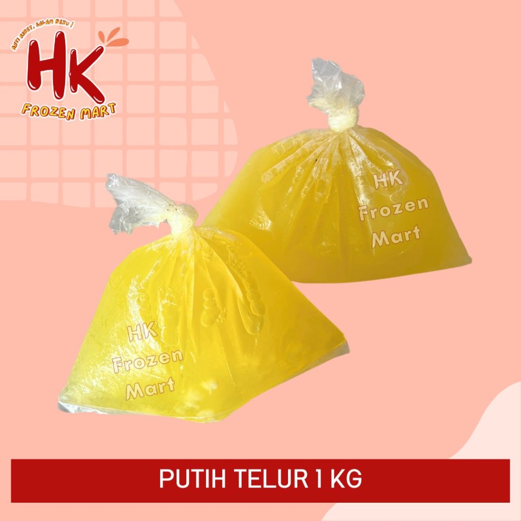 

INSTAN ONLY - Putih Telur 1 KG / HK Frozen Mart