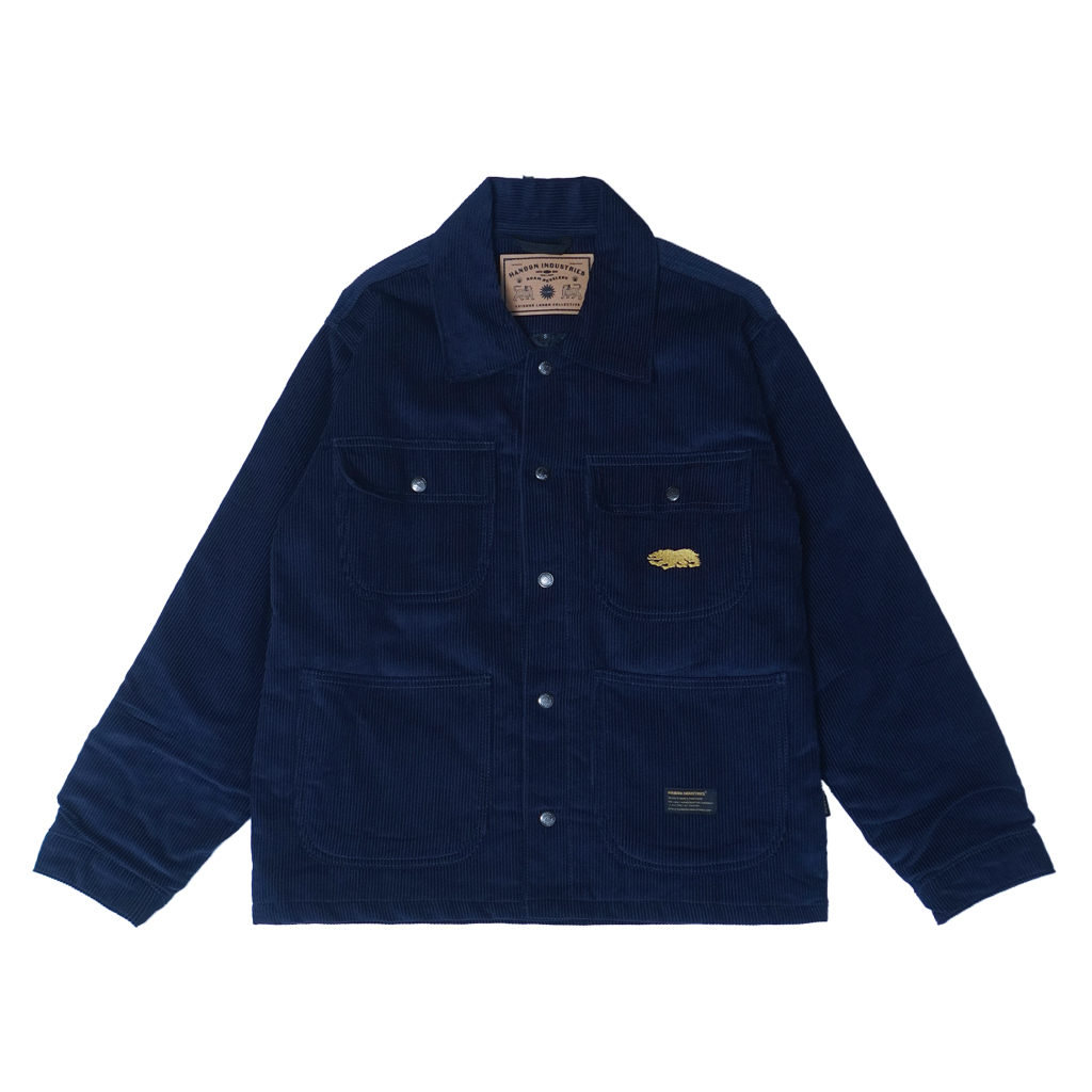 Hanoon Industries – Chore Work Jacket Vintage Corduroy Navy Timber