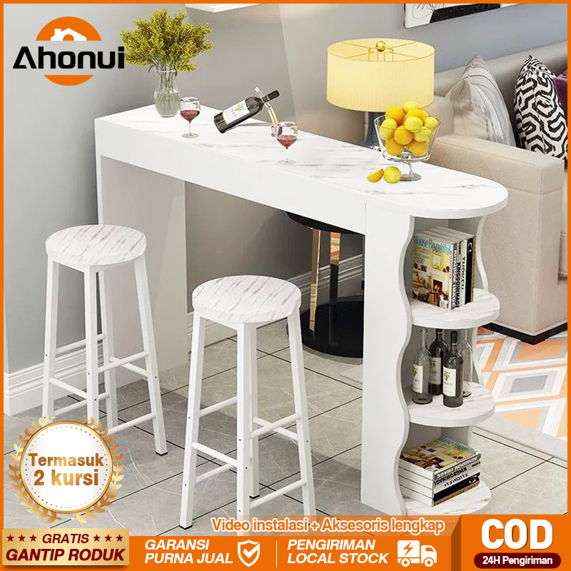 1 Set Meja mini bar dan kursi⚡️Termasuk 2 kursi⚡️meja bar minimalis/Meja Dan Kursi Bar 2 kursi/meja 