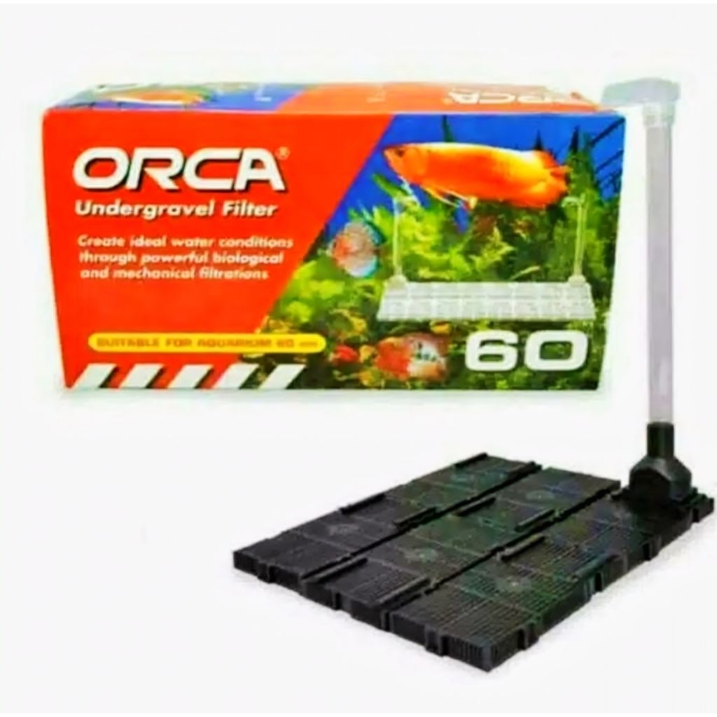 UNDER GRAVEL FILTER ORCA 60 /AQUARIUM AQUASCAPE FILTER BAWAH
