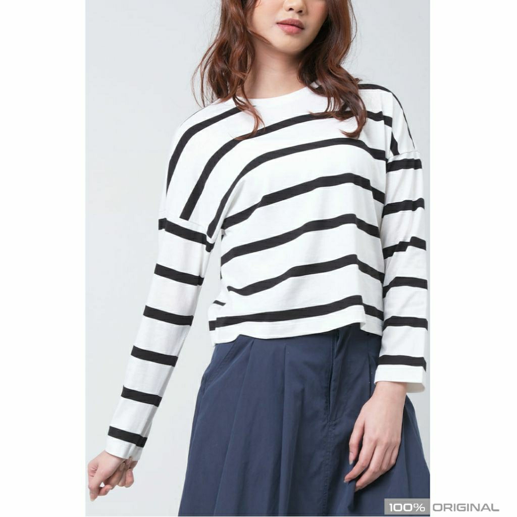 LOGO JEANS Kaos Lengan Panjang Logo Jeans Original Model Terbaru