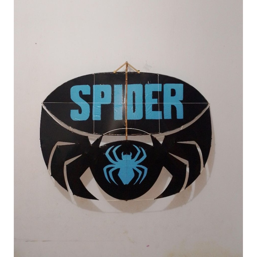 layangan ram raman spider motif UKURAN 1,2m