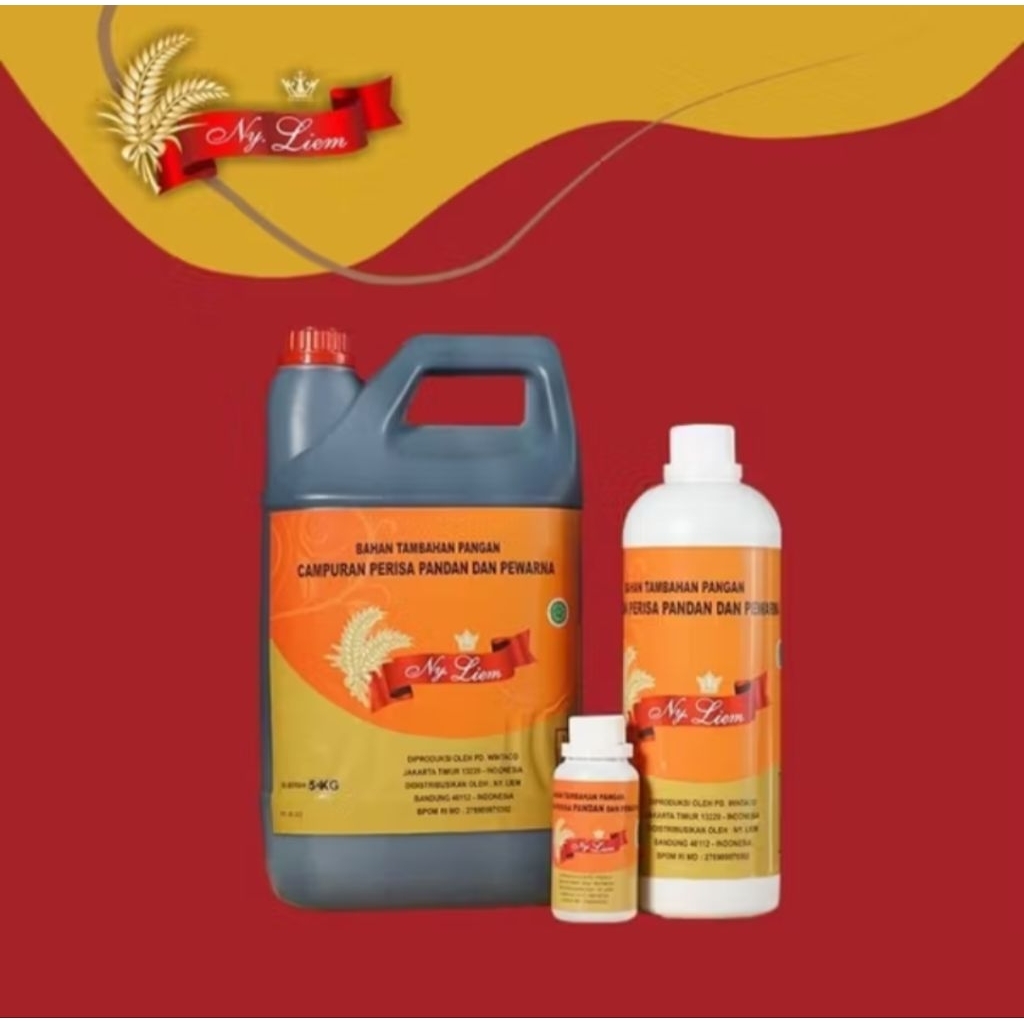 

Perisa makanan/ Essence Ny Liem Pandan kemasan 1 lt