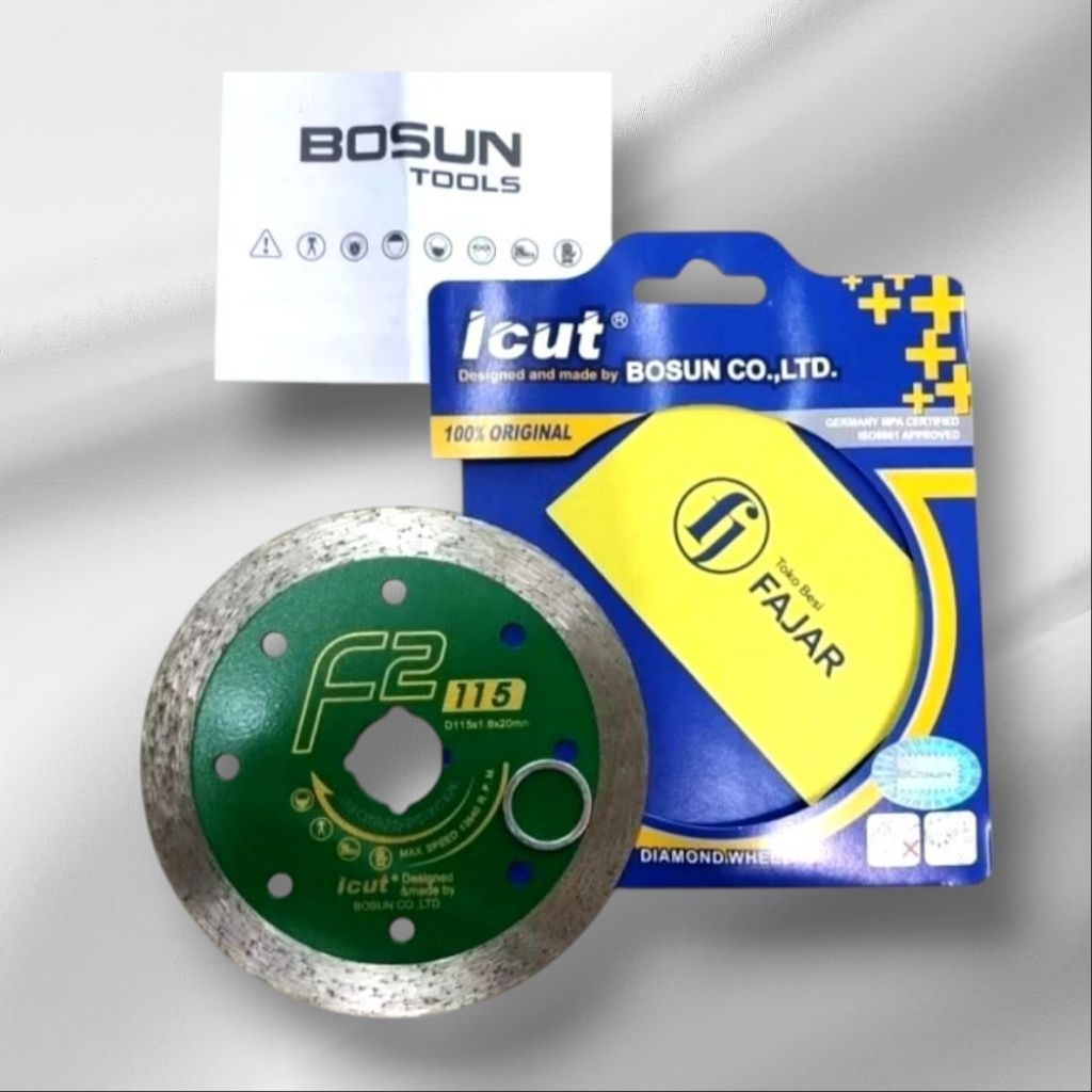 MATA GERINDA POTONG GRANIT KERAMIK 4" INCH BOSUN F2 DIAMOND WHELL 4" INCH ICUT BOSUN F2