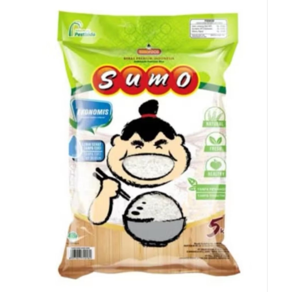 

beras sumo kemasan hijau 5 kg