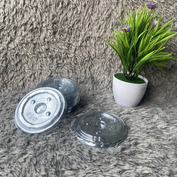 (Grosir) Tutup Gelas Plastik Model Datar Oripack (50) Untuk Tutup Gelas Semua Ukuran Es Bening