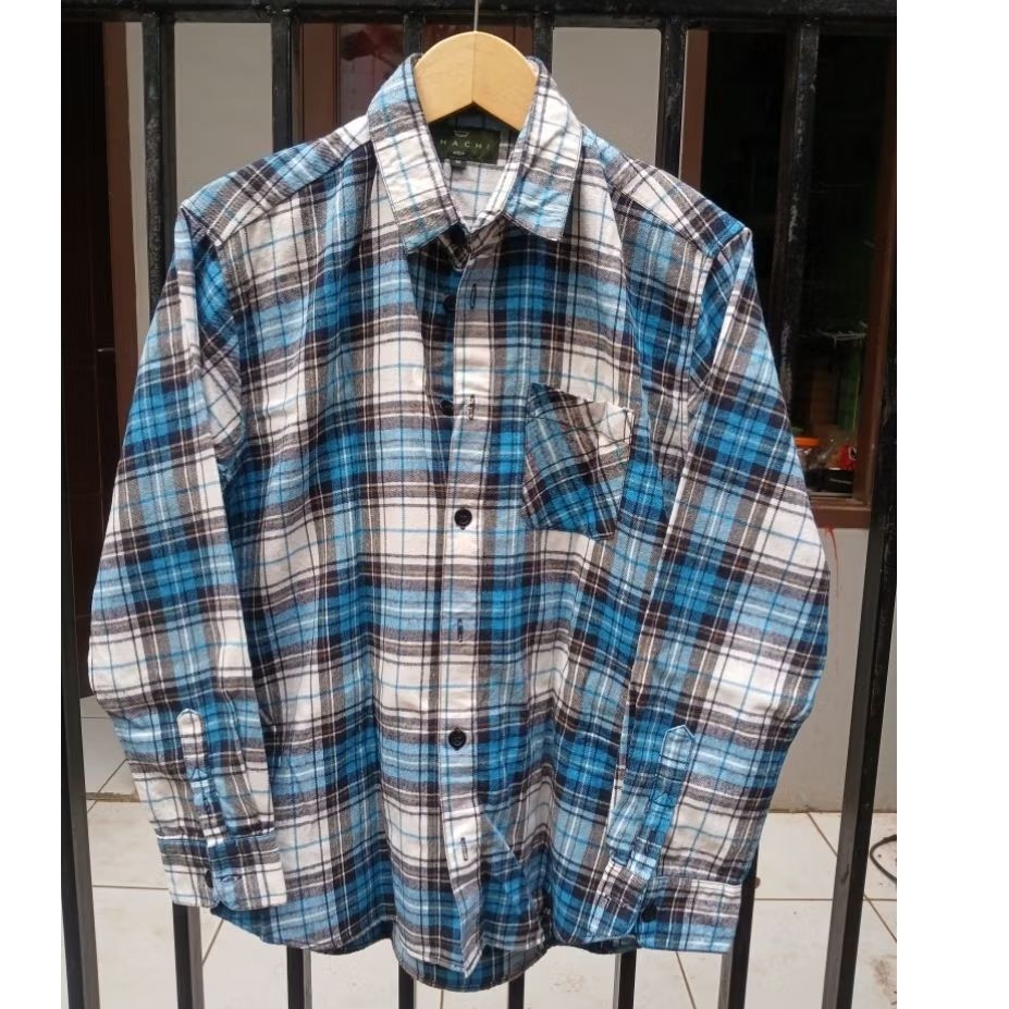 Kemeja Pria/Cowok Flanel lokal Shachi Men [PRELOVED]