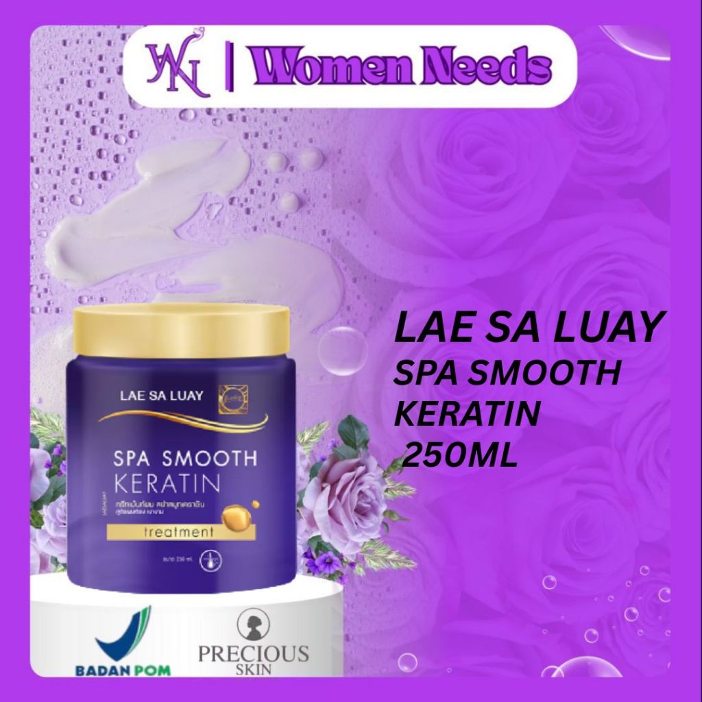 Masker Rambut Lae Sa Luay Hair Spa Smooth Keratin 250g / Hair Mask / Masker Keratin / Cream Keratin