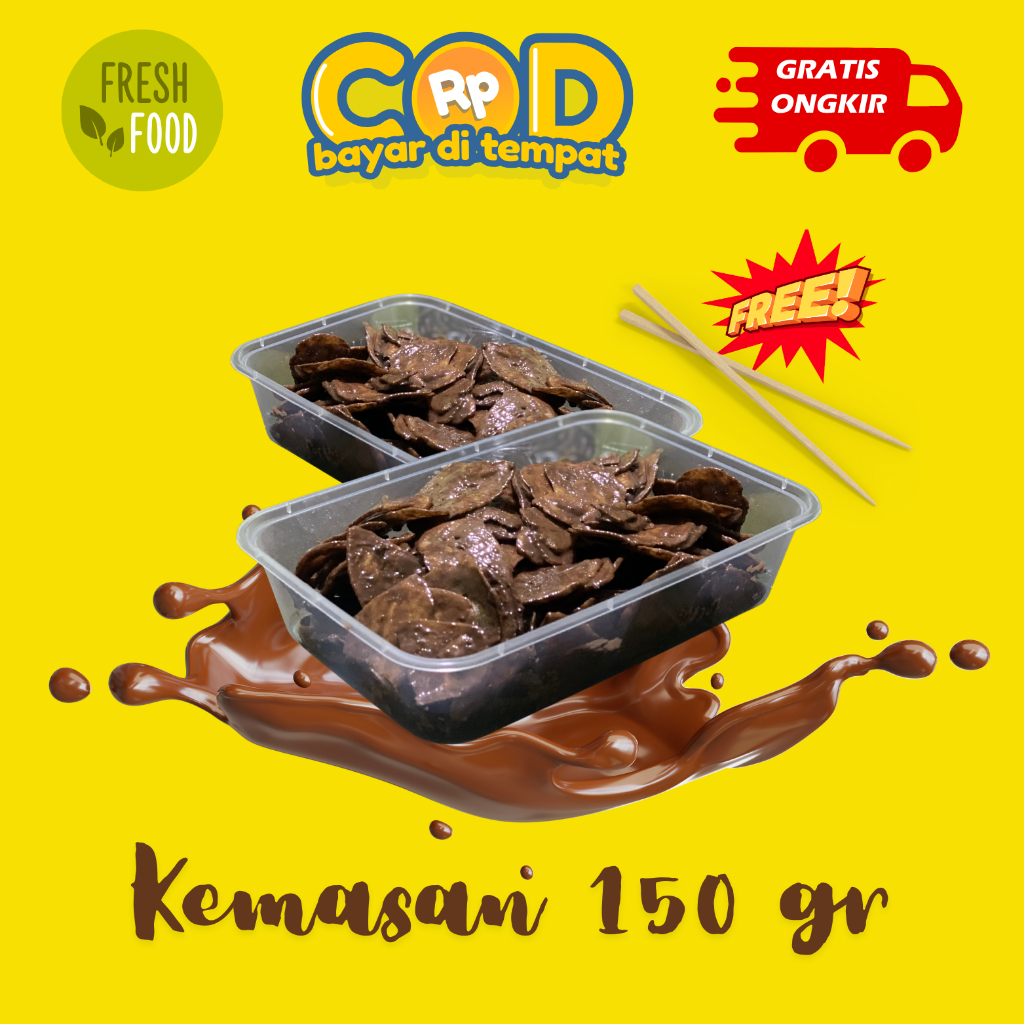 

KERIPIK PISANG COKLAT LUMER | Kemasan box 150gr | Pisang coklat lumer | coklat premium | Camilan coklat
