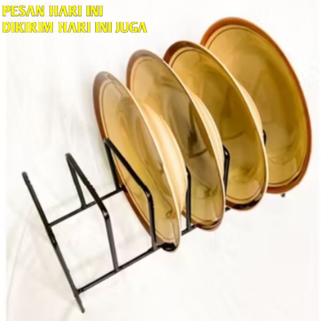 Rak piring Wastafel cuci piring anti karat dinding tempel kecil besar 2 susun