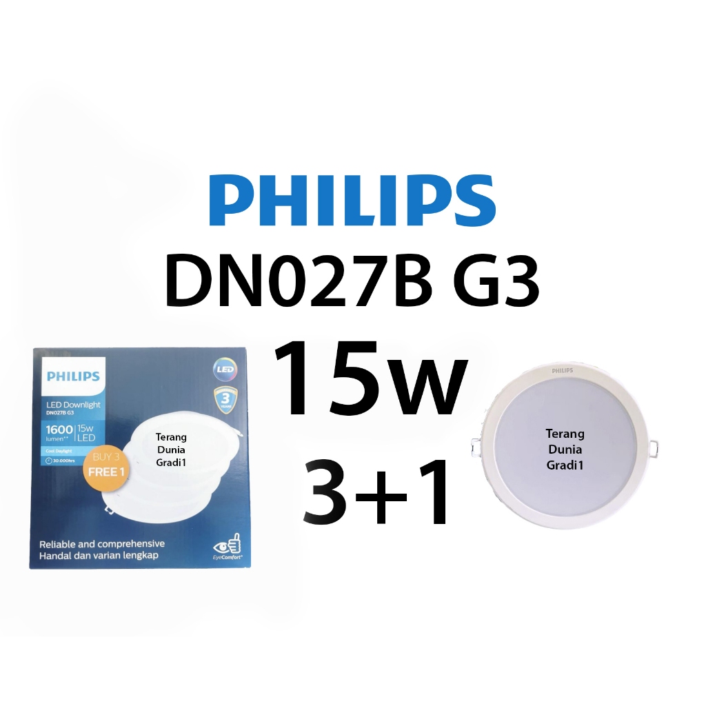 Donwlight Philips 15w Downlight DN027b G3 15w Downlight Philips DN027b 15w Downlight Philips 15w DN0