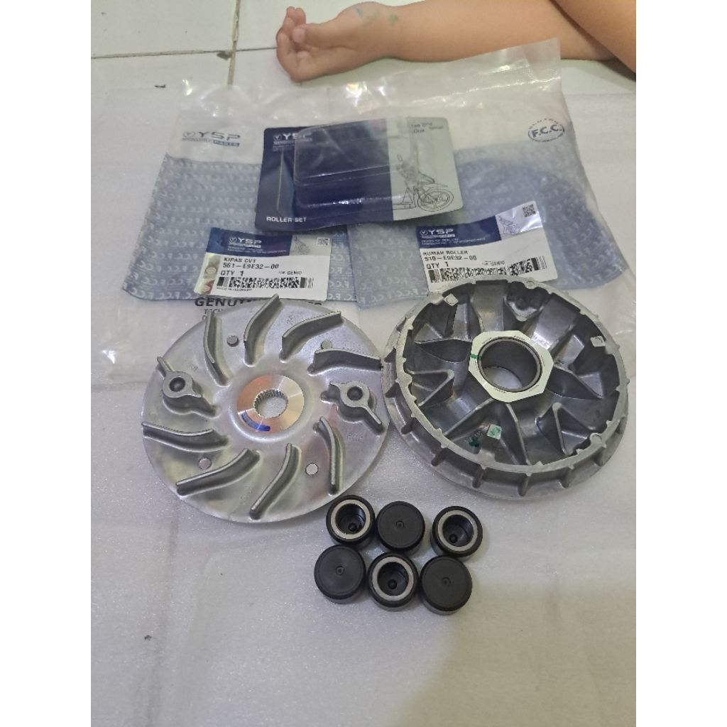 Rumah roller kipas set roller fcc ysp original genio beat deluxe 2020 scoopy 2020