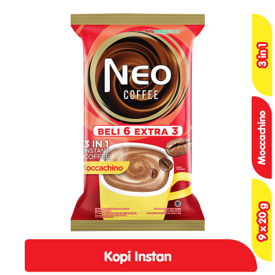 

NEO Kopi Moccachino 3 in 1 Sachet 9 x 20 g