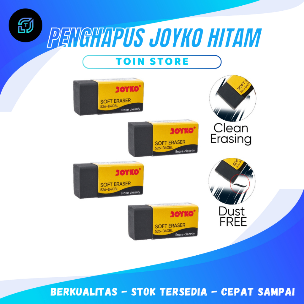 

Penghapus Joyko Hitam 526-B40BL – Super Clean Eraser 1 Pcs