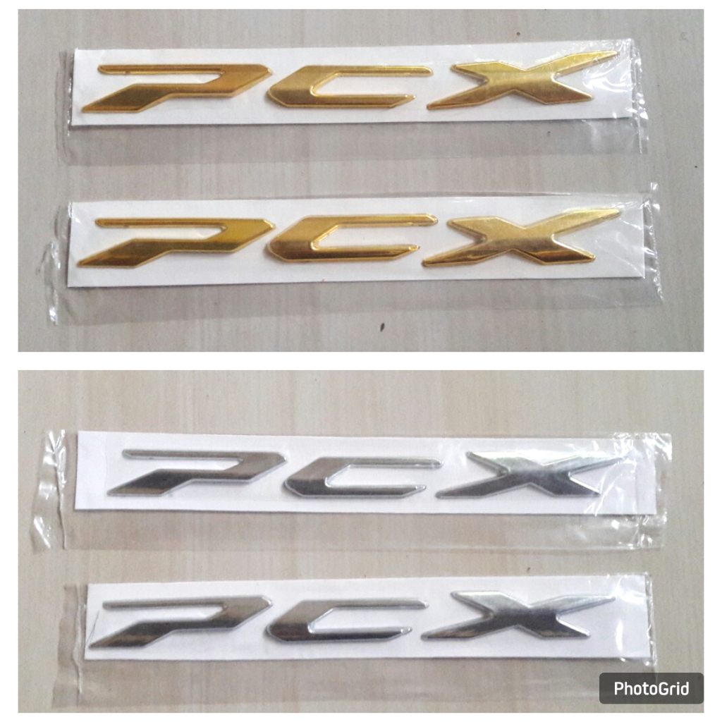 STIKER TIMBUL STICKER EMBLEM MOTOR LOGO TULISAN PCX