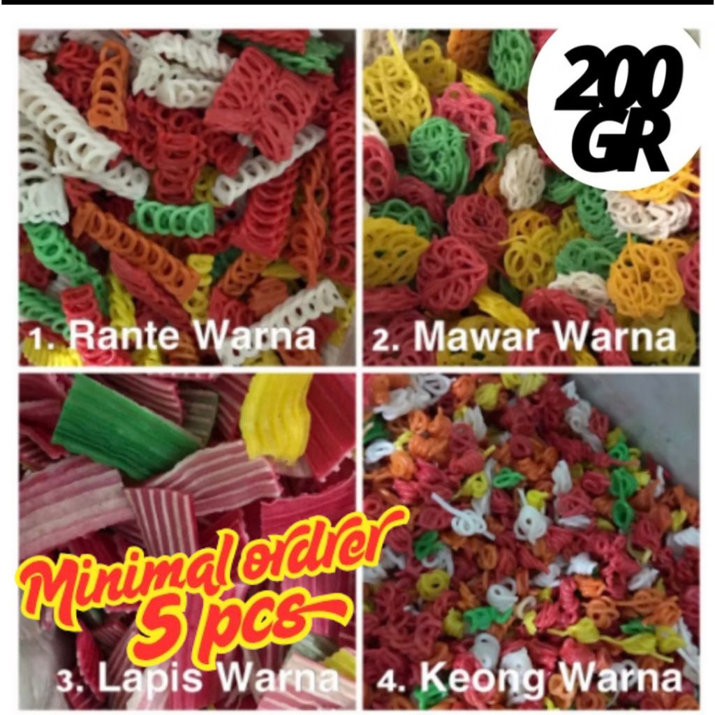 

KERUPUK SEBLAK MENTAH / KRUPUK KERING / KERIPIK ANEKA KERUPUK / ANEKA KERIPIK BAWANG 200gr (minimal 5 pcs)