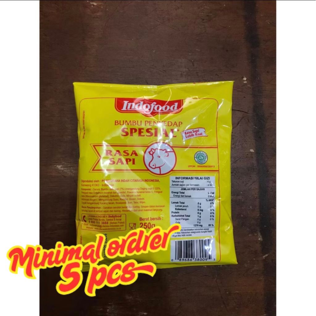 

BUMBU TABUR INSTANT / BUMBU MASAK / BUMBU MASAKAN / PENYEDAP RASA MAKANAN INDOFOOD 250 gr (minimal 5 pcs)