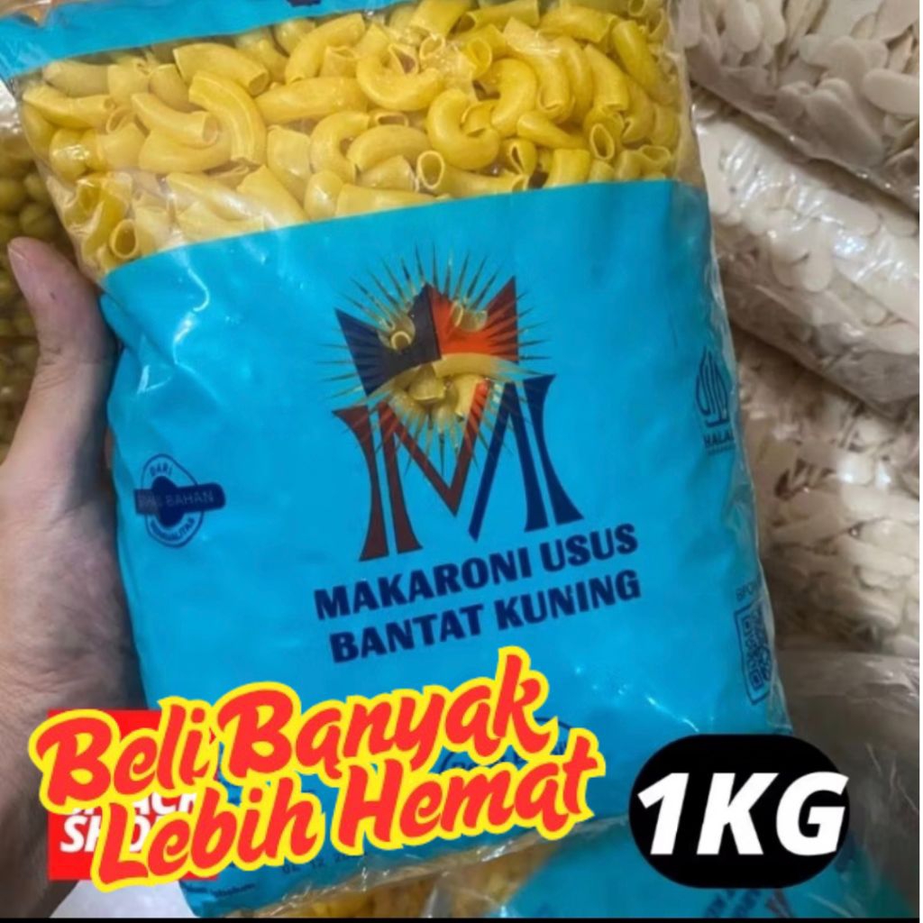 

MAKRONI MURAH / MAKARONI MENTAH / MAKRONI BANTAT PIPA MAHKOTA 1KG