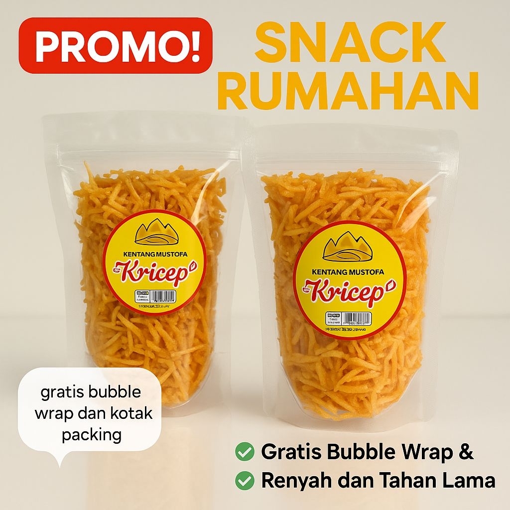 

Kentang Mustofa Renyah gurih pedas manis 100gr | Snack rumahan | Tahan lama | Camilan Viral Shopee