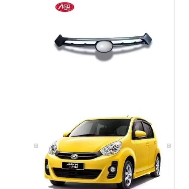 Grile grill gril lis radiator atas bemper depan Sirion 2011 2012 2013 2014 tipe SE NHF baru Myvi Mal