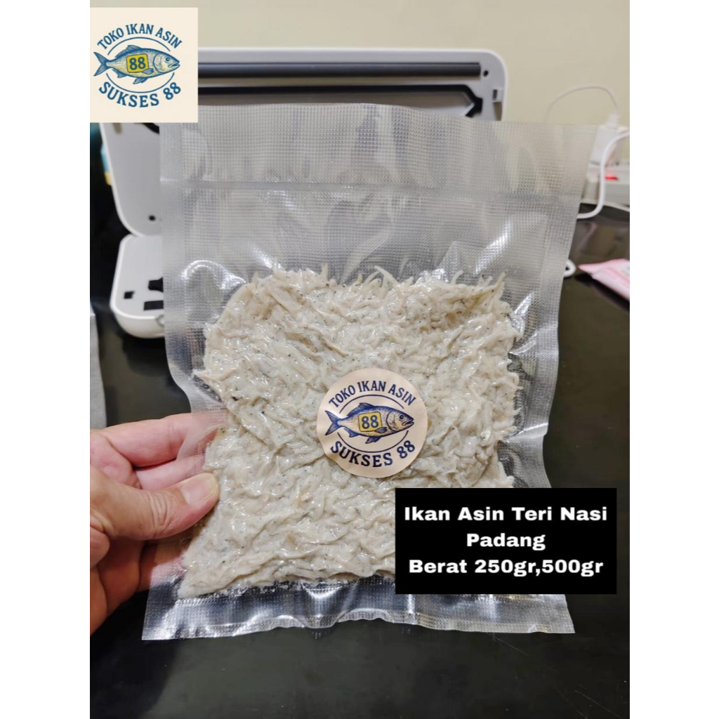 

Ikan Asin Teri Nasi Padang Asli 250gr / 500gr | Teri Kering Premium Vacuum