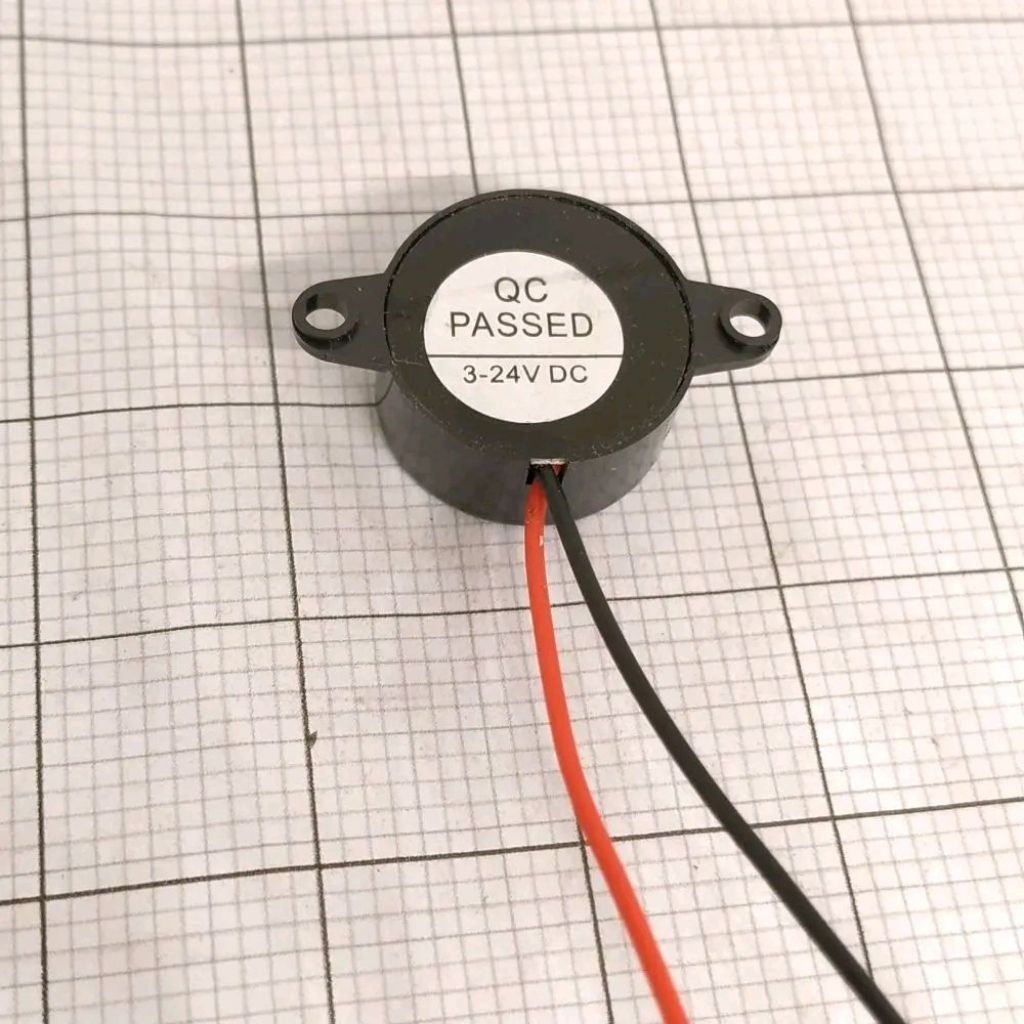 Buzzer Hitam 3-24V DC / Buzzer Hitam 3 - 24Volt DC / Piezzo Buzzer Electric Hitam Buzer 3-24v