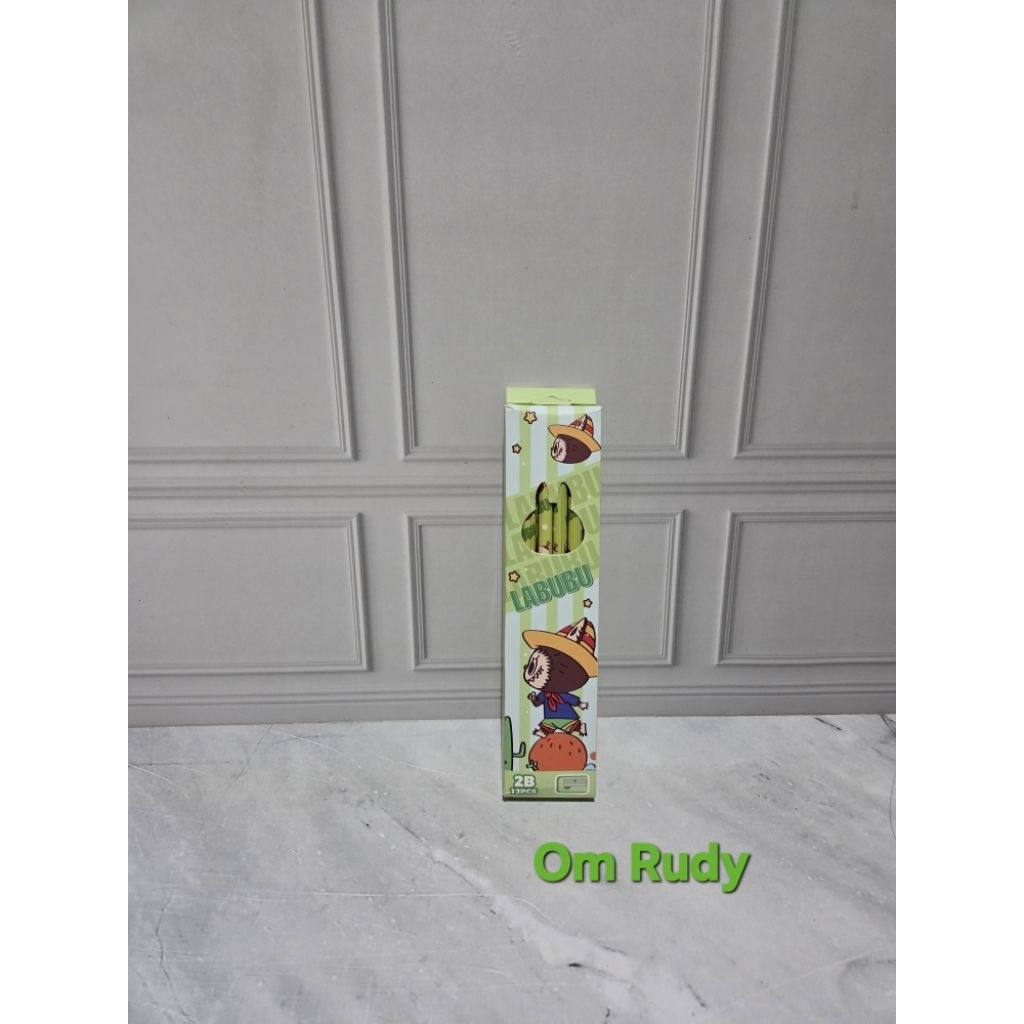 

Pensil 2b Motif Labubu Isi 12 Pcs Free Penghapus Rautan Viral