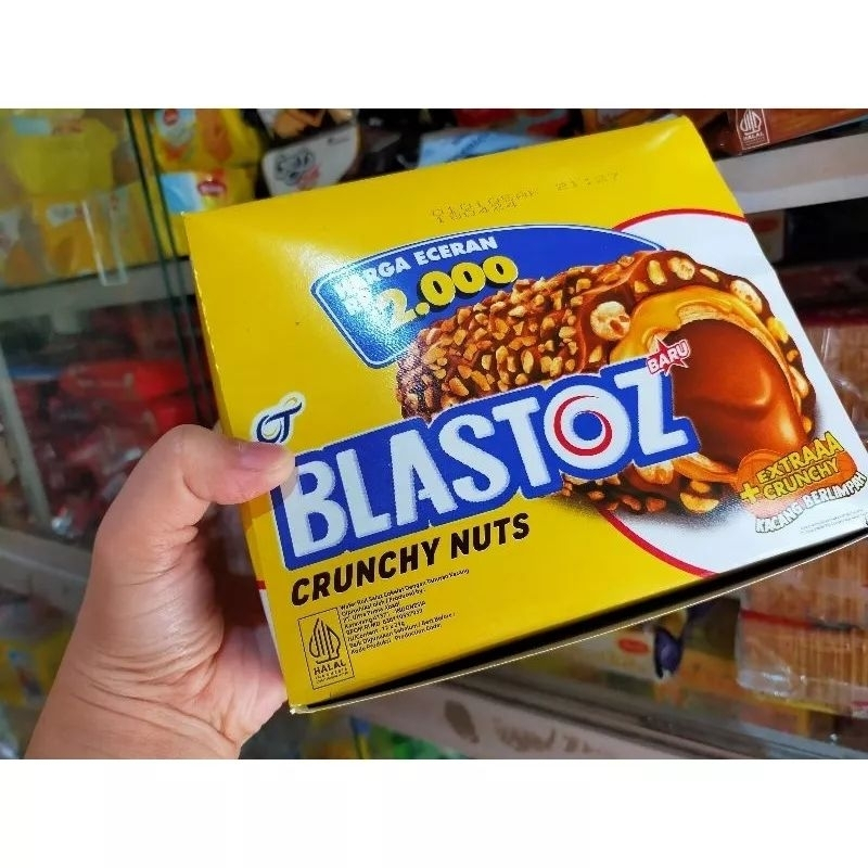 

[oddsolshop] pekanbaru/Blastoz Crunchy Nuts 12 24GR Biskuit Kacang Krispi