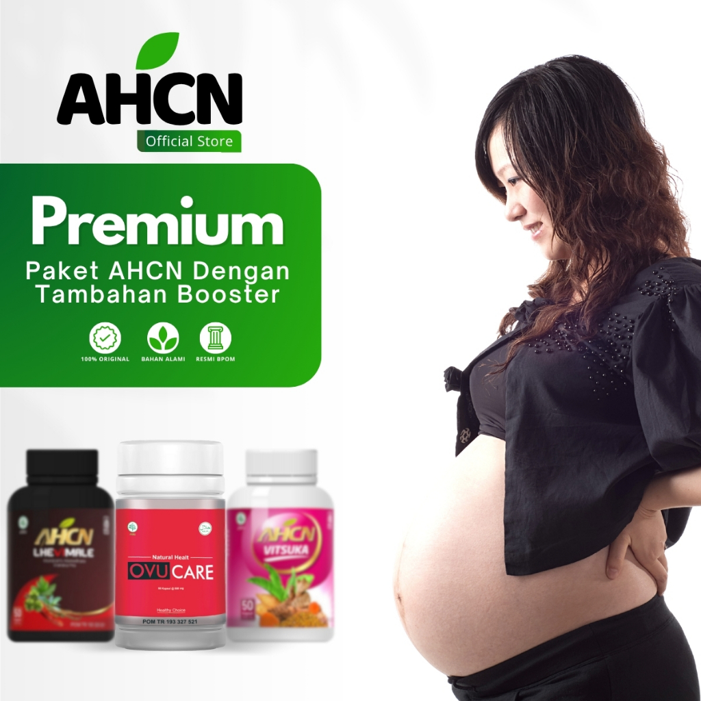 Paket Obat Penyubur Kandungan | Promil Suami Istri Progam Hamil | Premium AHCN Isi 3 Botol Lhevimale