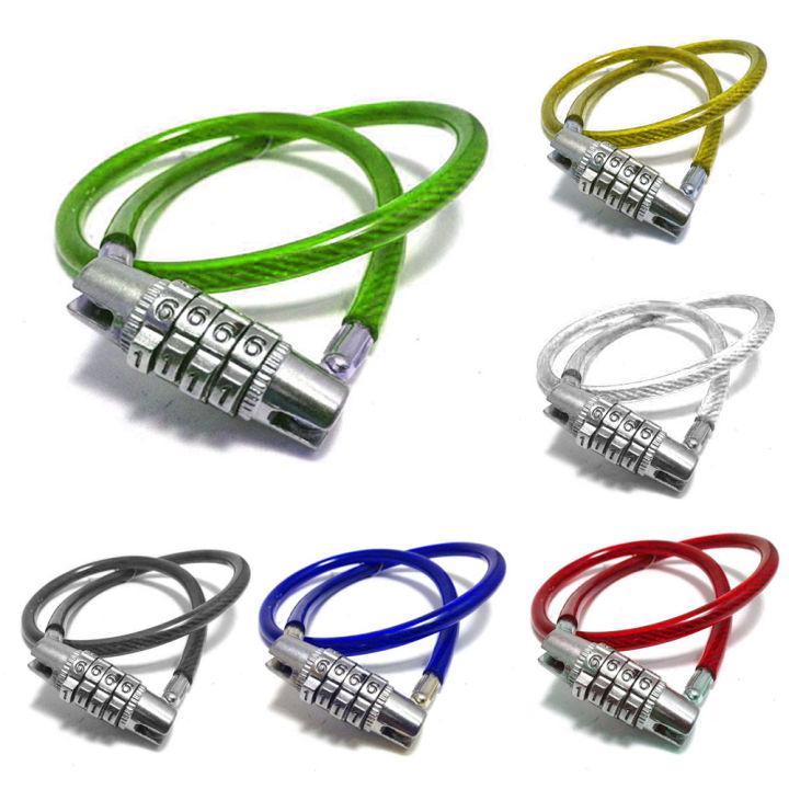 gembok tali tembaga sepeda angka