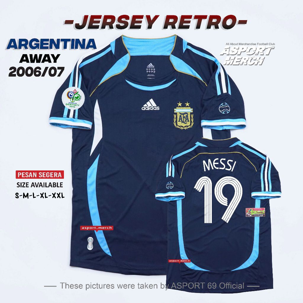 JERSEY RETRO ARGENTINA AWAY 2006 JERSEY ARGENTINA AWAY 06 RETRO