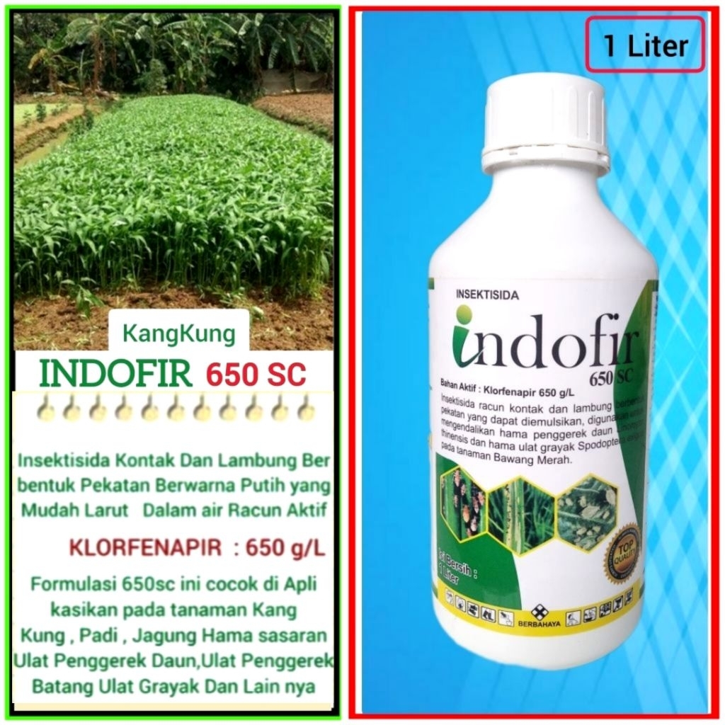 INDOFIR 650 SC 1 LITER INSEKTISIDA KONTAK BAHAN AKTIF KLORFENAPIR