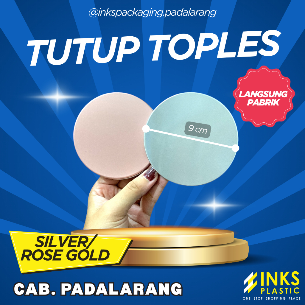 TUTUP TOPLES SILVER ROSE GOLD