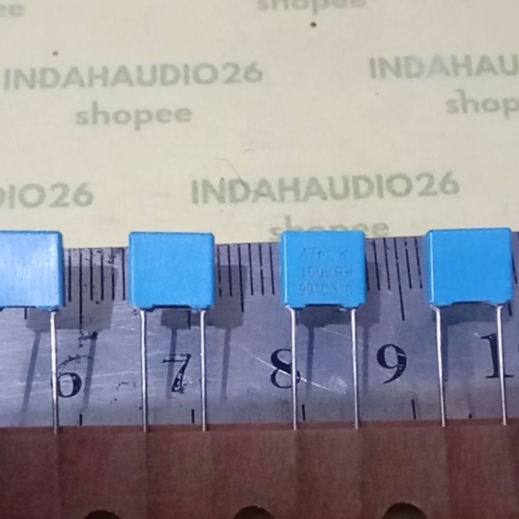 PHILIPS 47n K 100v PH 5mm 473 100v MKM BIRU  47nf 47n   kapasitor 473k 100v mkp mkt 47 nf n capacito