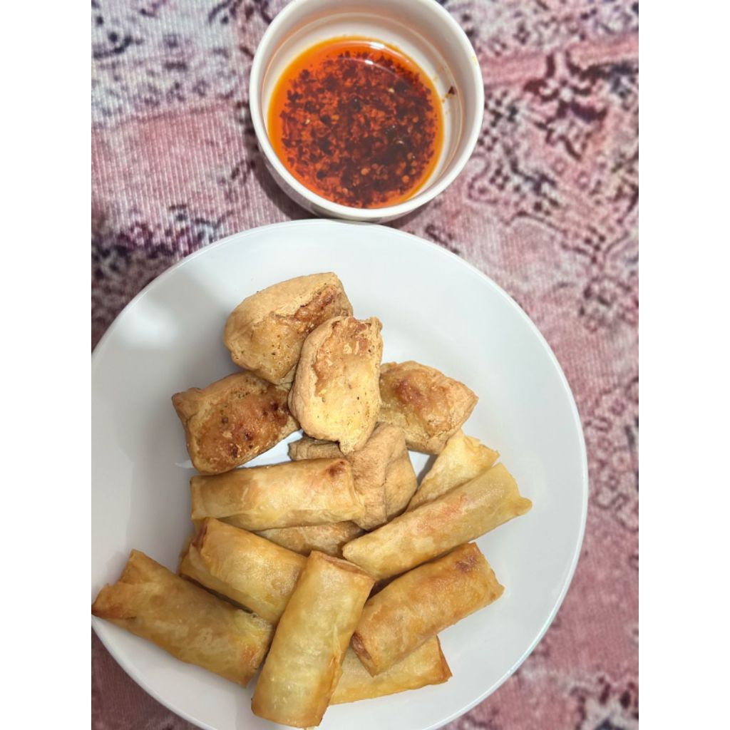 

tahu bakso ayam + chili oil